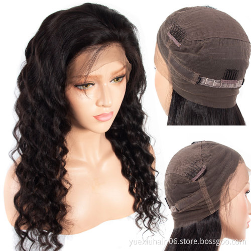 Loose Deep 360 Lace Wig Hot Selling Cheap  Brazilian 360 Lace Frontal Wig with Baby Hair Cuticle Aligned Hair Human Wigs